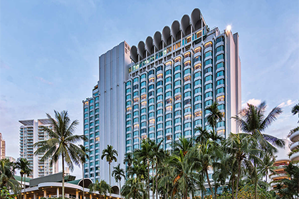 Shangrila-Singapore-420x280 Exterior view of the Shangri-la hotel in Singapore